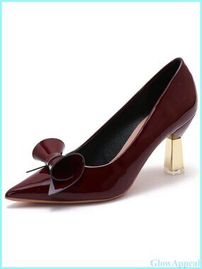 Womens Pointed Toe Block Heel Pumps Comfortable 3 Inch Heels for Office Wedding